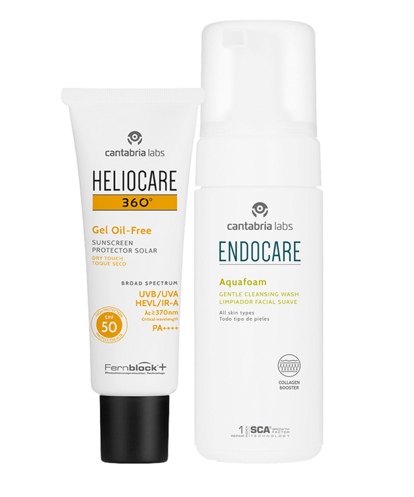 KIT HELIOCARE TOQUE SECO GRATIS ENDOCARE AQUAFOAM