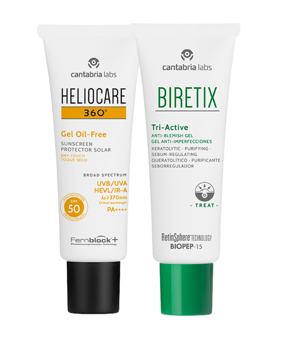 KIT HELIOCARE TOQUE SECO GRATOS BIRETIX TRIACTIVE GEL