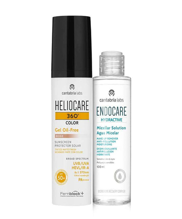 Kit Heliocare 360 Toque Seco Beige + Endocare Hydractive x 100 ml