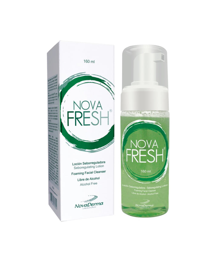 Novafresh Limpiador Espuma 160 Ml Novaderma | Dermashop