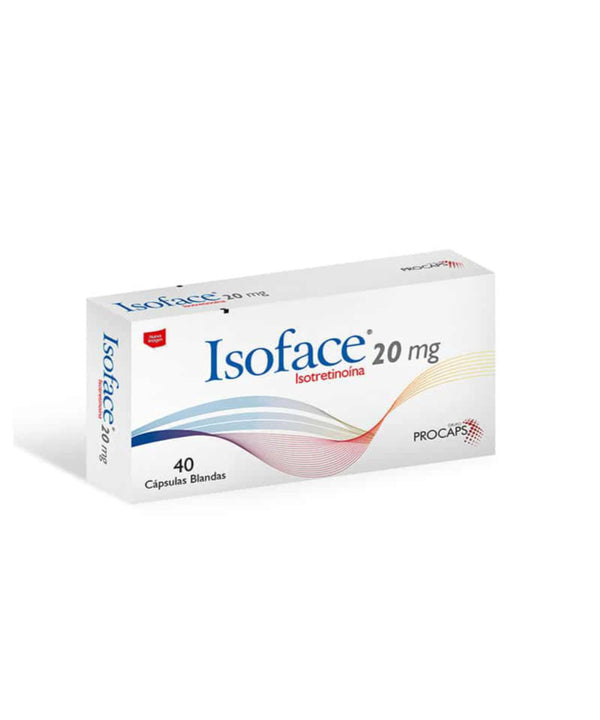 Isoface 20 MG X 40 Caps Procaps: Tratamiento para el Acné | Dermashop