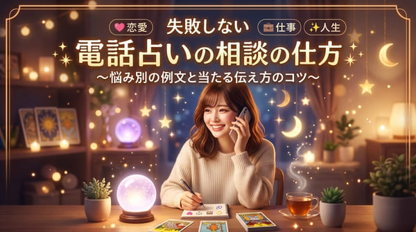 失敗しない電話占いの相談の仕方｜悩み別の例文と当たる伝え方のコツ